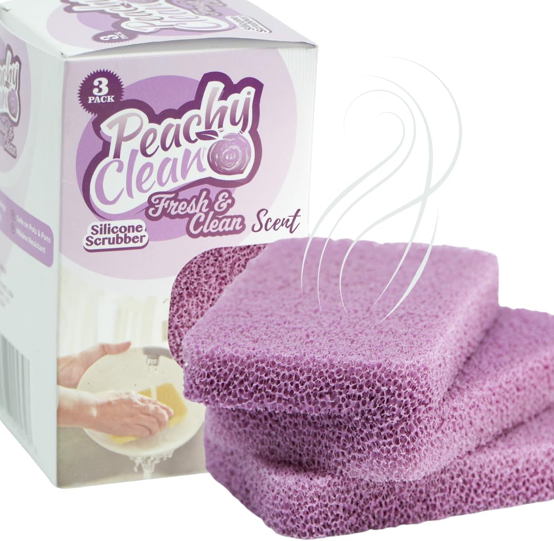 Peachy Clean Silicone Scrubber 3 Pack