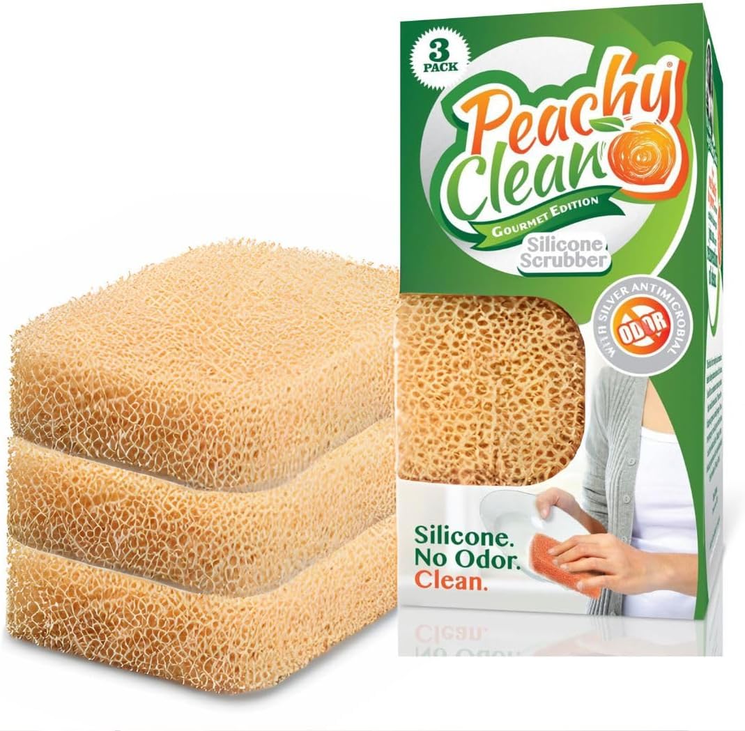 Peachy Clean Silicone Scrubber 3 Pack