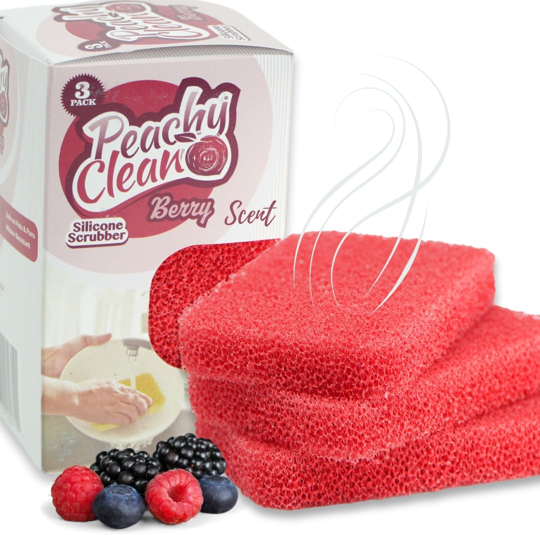 Peachy Clean Silicone Scrubber 3 Pack